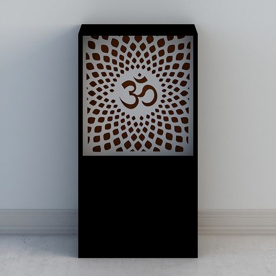 Om Panel 3D Model - Modern and Traditional Fusion