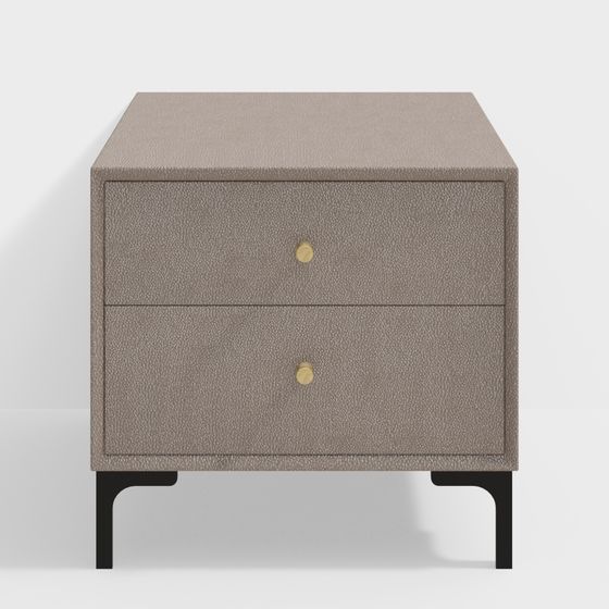 Modern Minimalist Nightstand 3D model