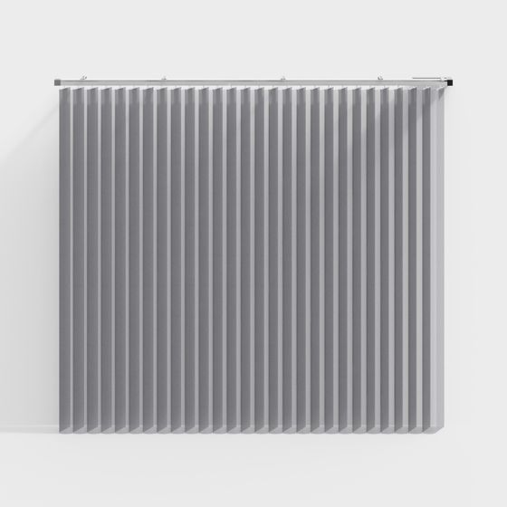 Elegant Grey Louvered Window Shutter 3D model for Urban Design