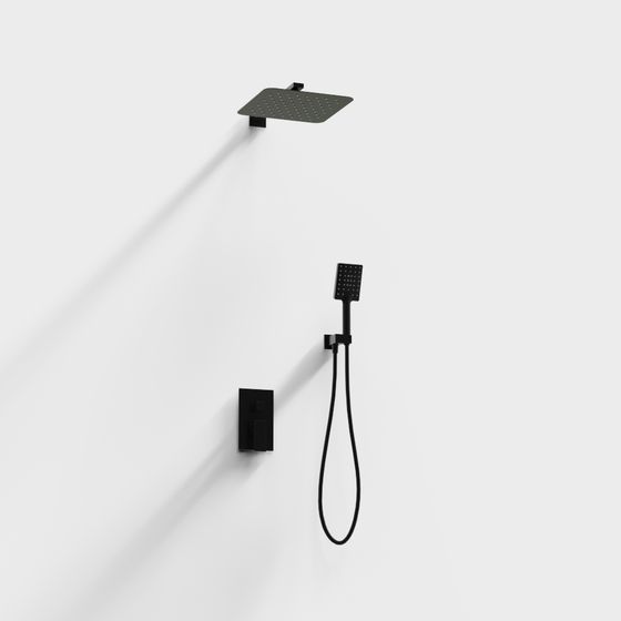 Modern Minimalist Shower System 3D model