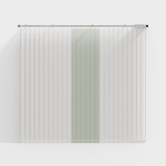 Elegant Vertical Blinds 3D model for Contemporary Spaces
