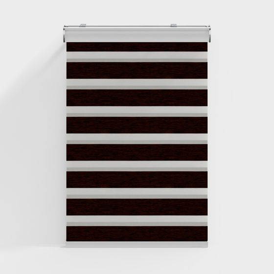 Elegant Striped Blinds 3D model for Creative Spaces