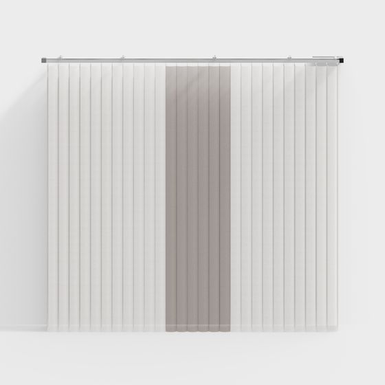 Elegant Vertical Blind 3D Model for Modern Interiors