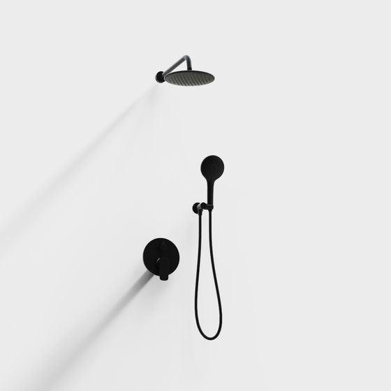 Modern Minimalist Shower System 3D model