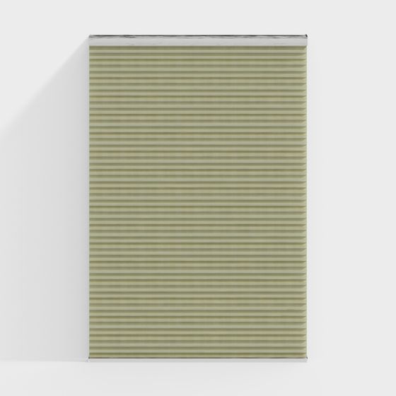 Stylish Low Poly Striped Curtain 3D model