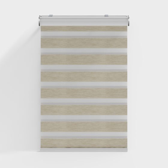 Striped Louvers 3D Model for Modern Interiors