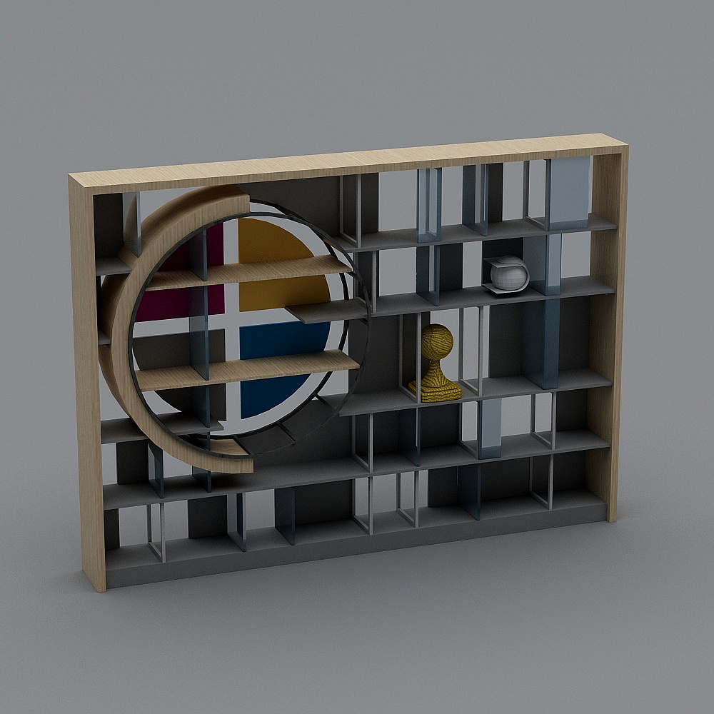Urban Shelf 3D model for Modern Interiors