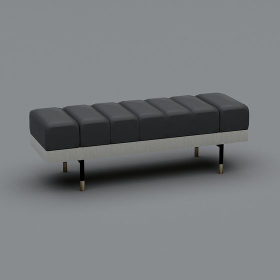 Urban Leisure Bench 3D model
