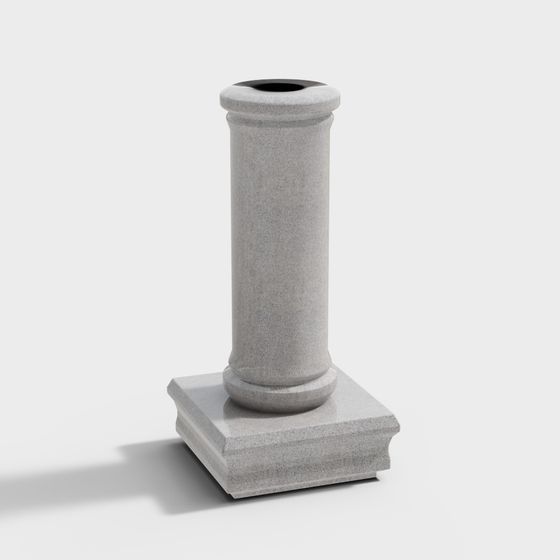 Low-Poly Roman Column 3D model