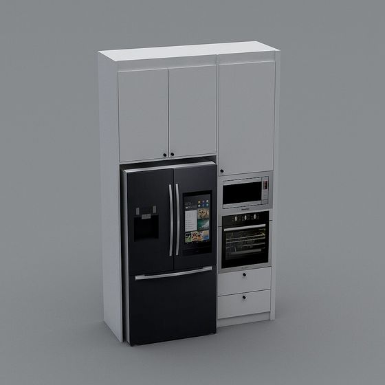 Smart Kitchen Ensemble 3D Model