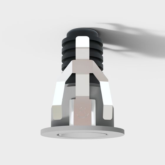 Futuristic Low-Poly 3D Model Spray Nozzle