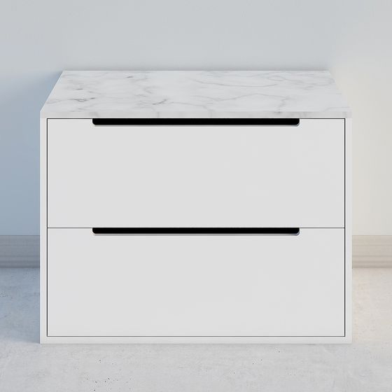Minimalist Nightstand 3D model for Modern Interiors