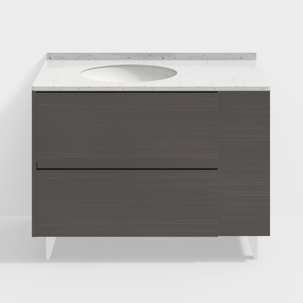 Modern Minimalist Bathroom Cabinet 3D model