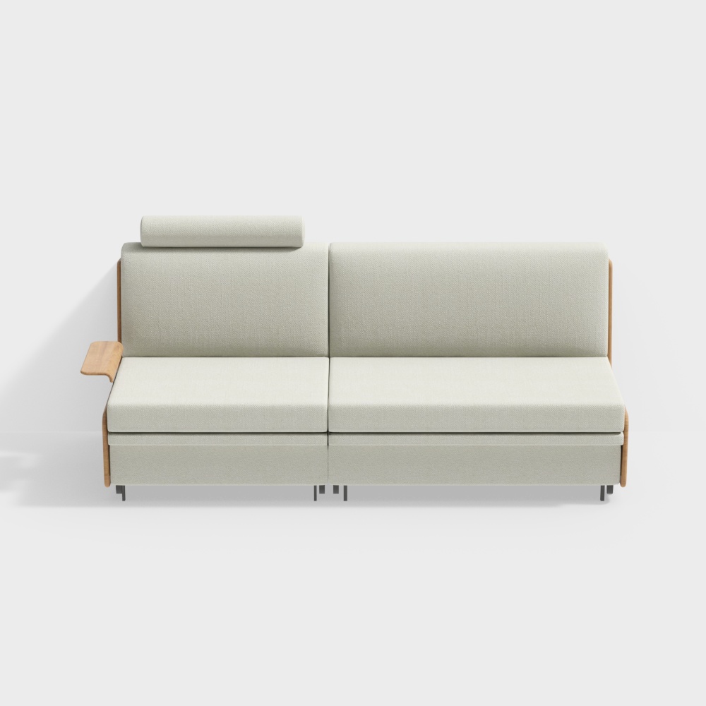 Building Block Sofa Bed-2090 Model-Xuefeng White