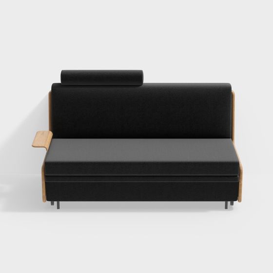Sleek Modern Sofa 3D Model for Interiors