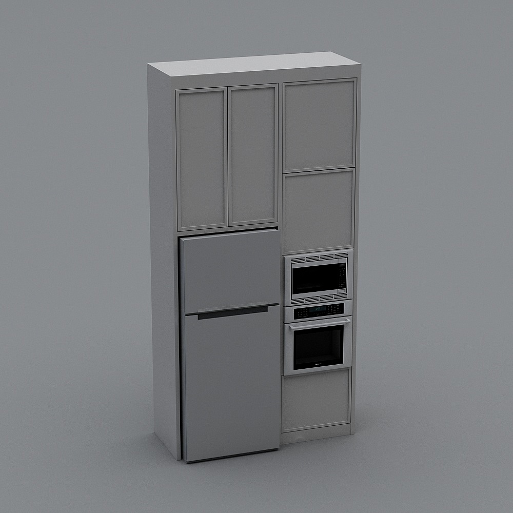Modern Kitchen Storage Cabinet 3D model