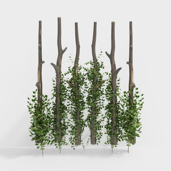 Forest Screen Low-Poly 3D Model