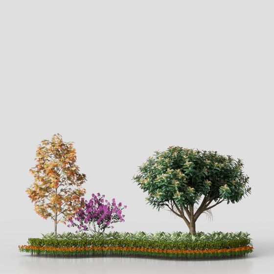 Autumn Garden 3D model