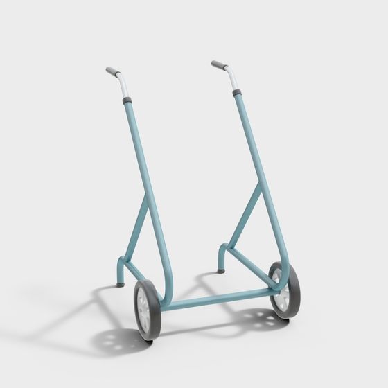 Modern Low-Polygon 3D Scooter Model