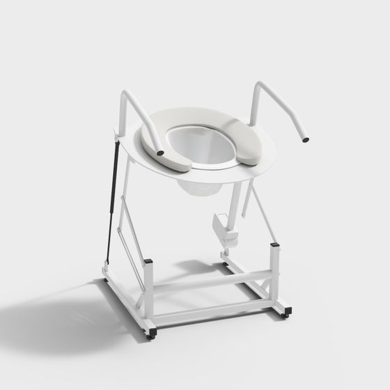 Stylish Portable Toilet 3D model for Creative Projects