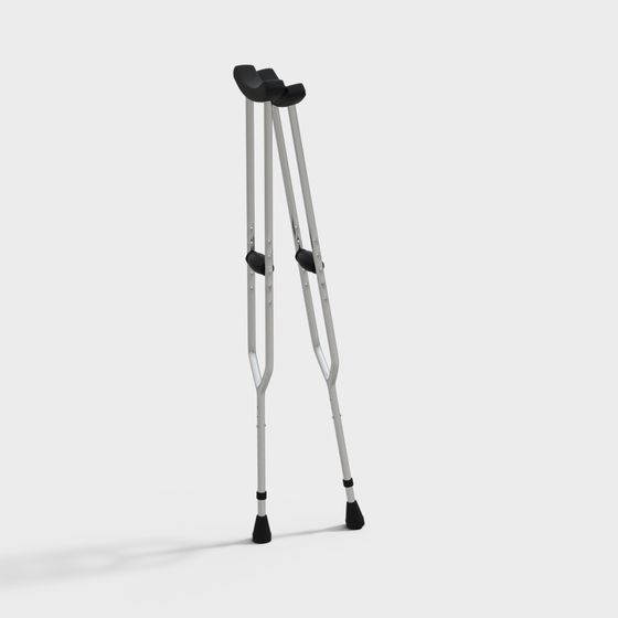 Realistic Crutches 3D model for Creative Projects