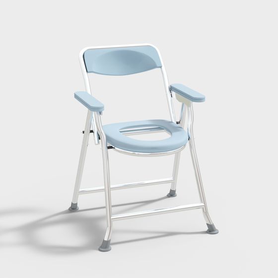 Modern Folding Chair 3D model for Bathroom