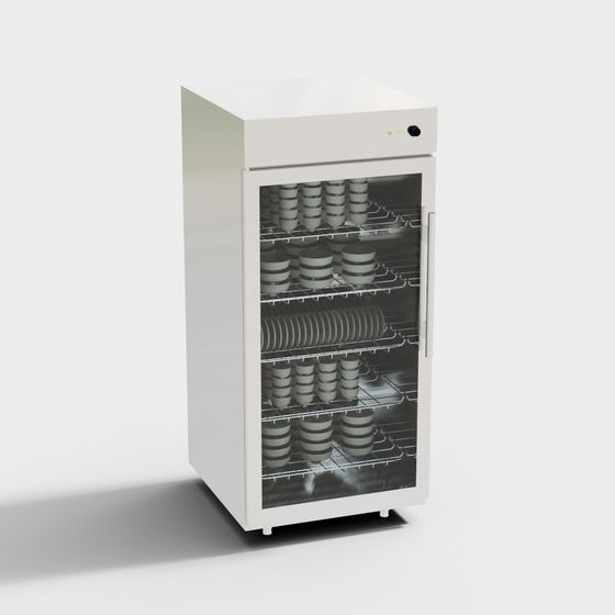 Modern Minimalist Refrigerator 3D model