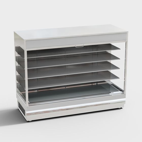 Highly Detailed Display Cabinet 3D model