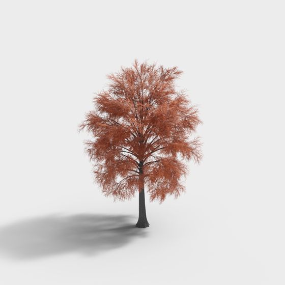 Vibrant 3D Oak Tree Model with Detailed Textures