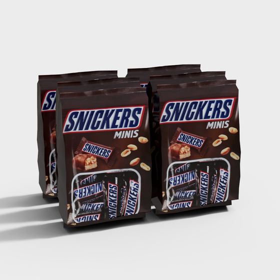 Snickers Minis 3D model - Unique Candy Delight
