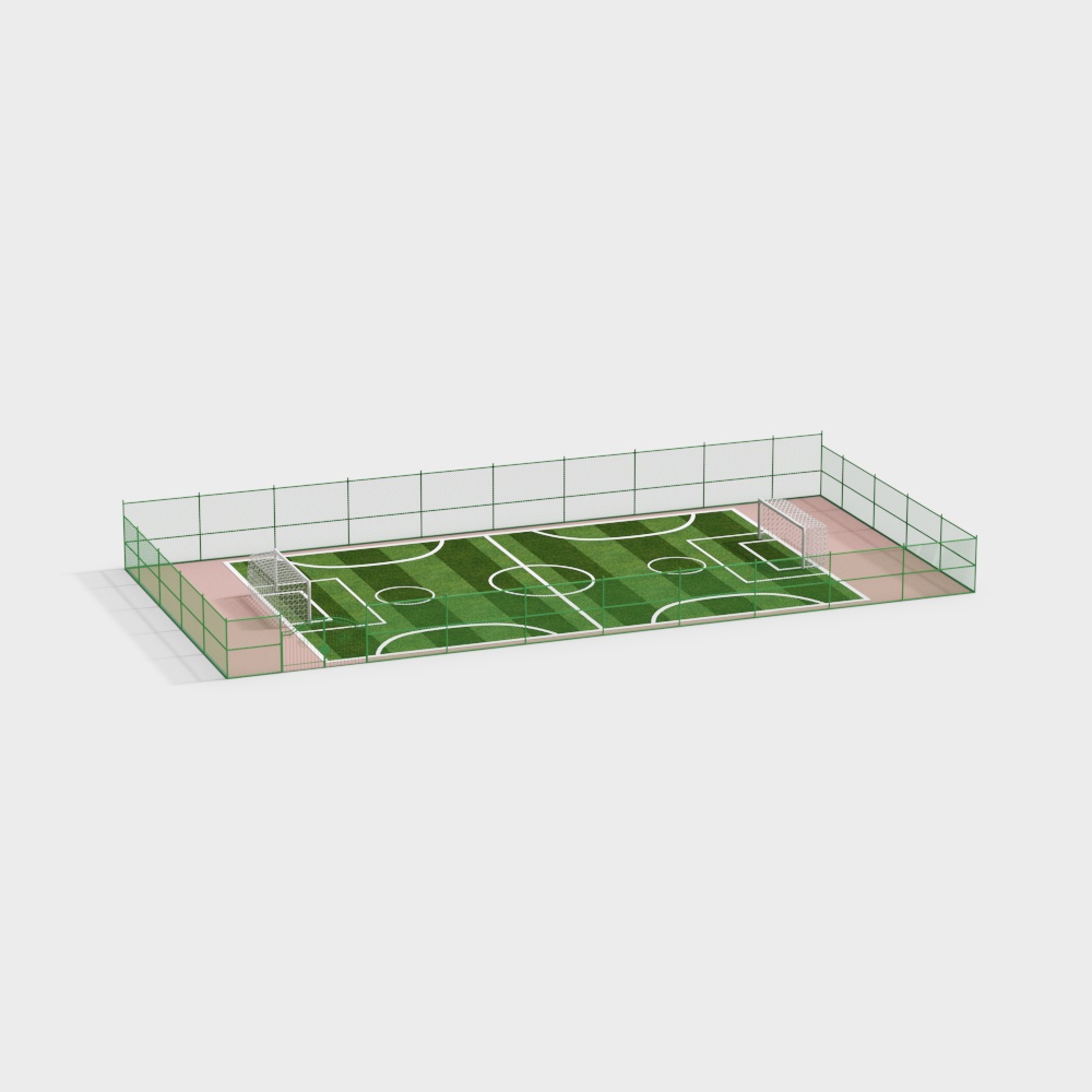 football green field with goal