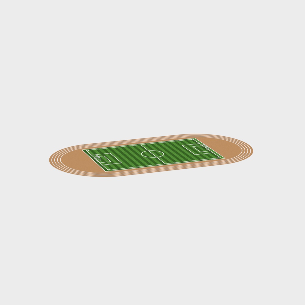 football green field with goal