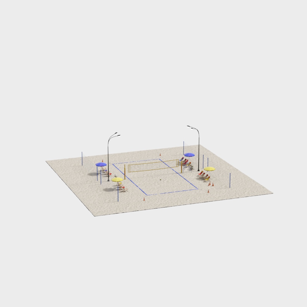 beach volleyball court