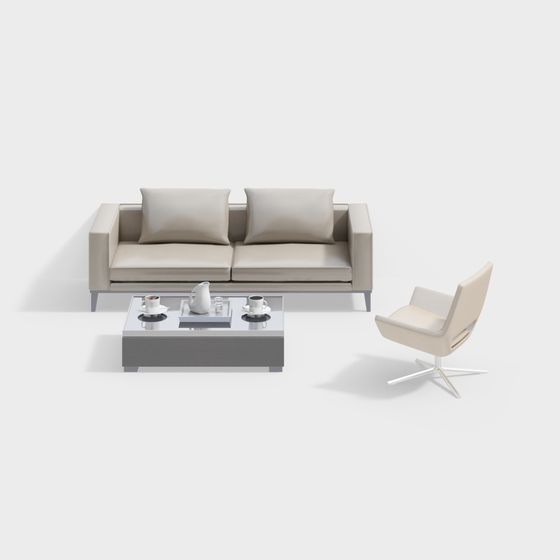Urban Living Room Set 3D model
