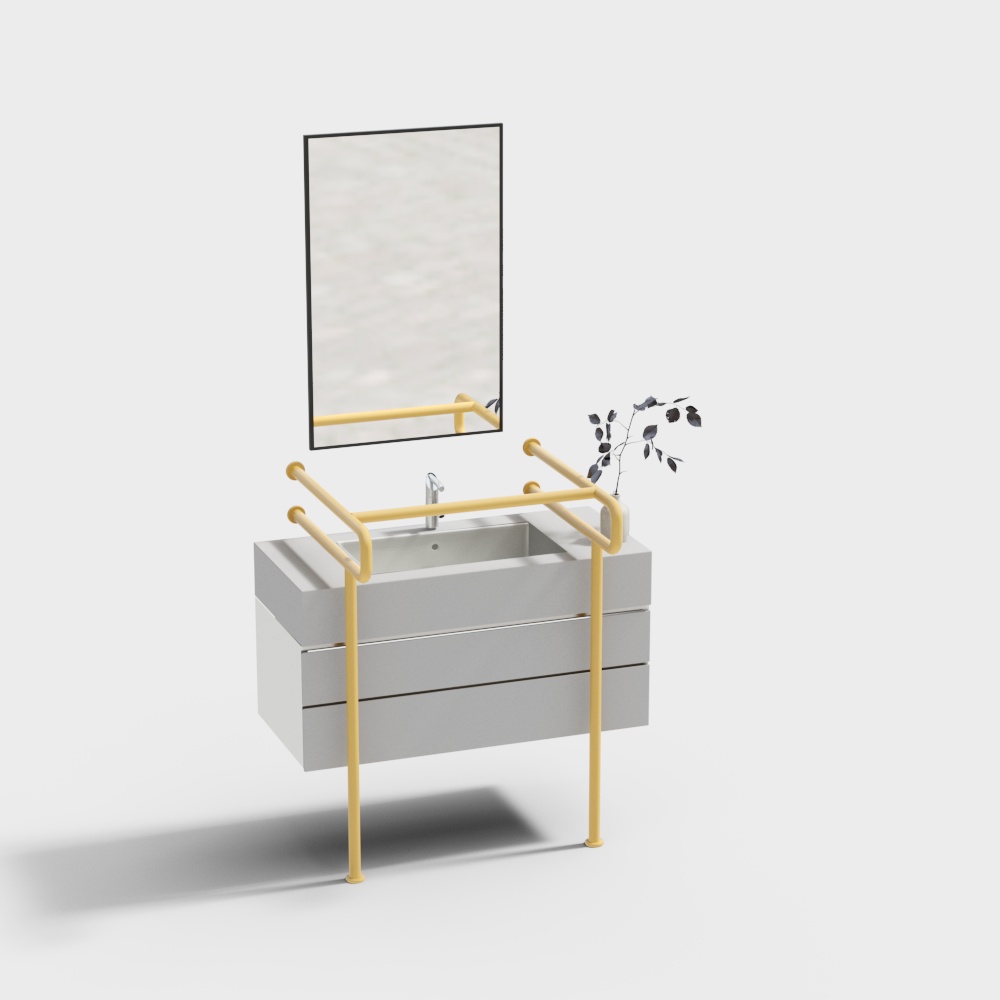 Health and wellness bathroom washbasin