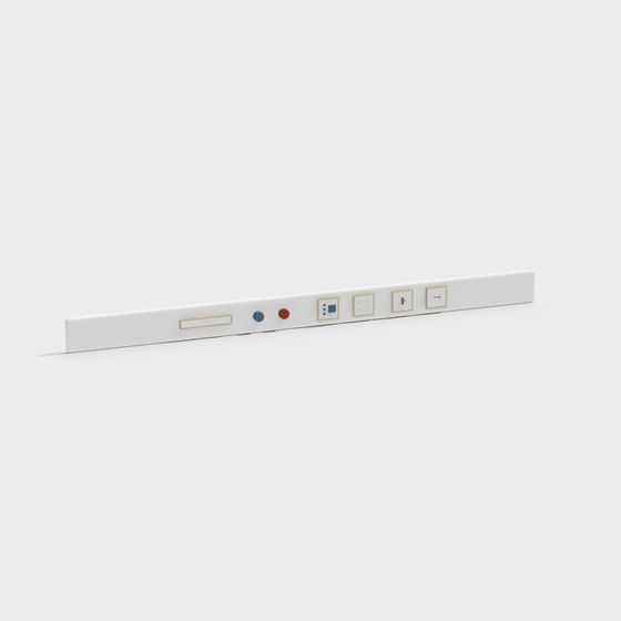 Minimalist Power Strip 3D model