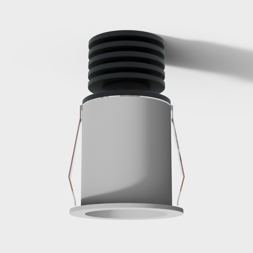 Minimalist Gray Column 3D model with Spiral Accent