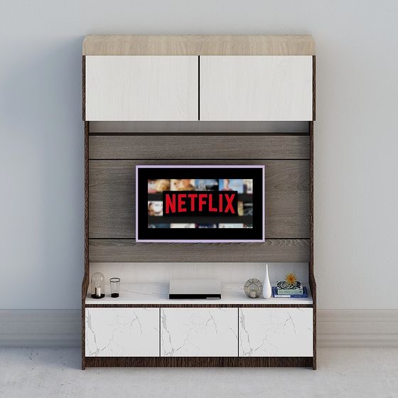 Stylish TV Cabinet 3D model for Modern Interiors