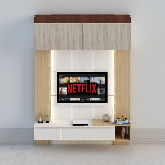 Sleek Modern TV Unit 3D Model