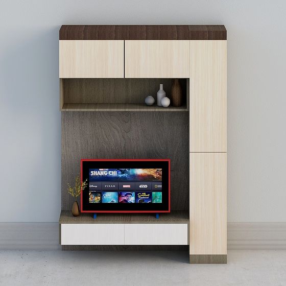 Stylish TV Cabinet 3D model for Modern Interiors