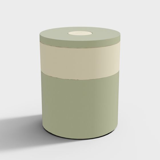 Elegant Cylinder Storage Jar 3D model