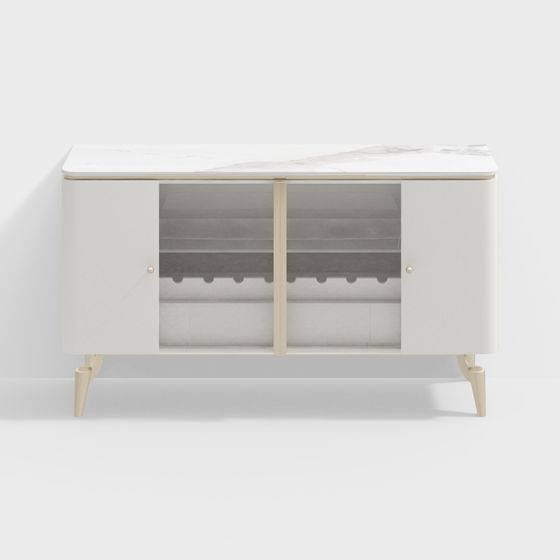 Mid-Century Modern Sideboard 3D Model