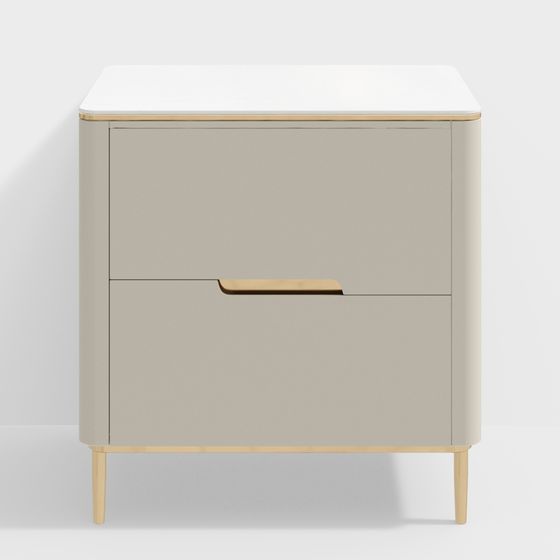 Urban Style Minimalist Cabinet 3D model