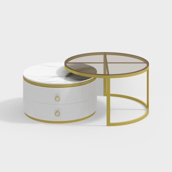 Urban Elegance Round Table 3D model