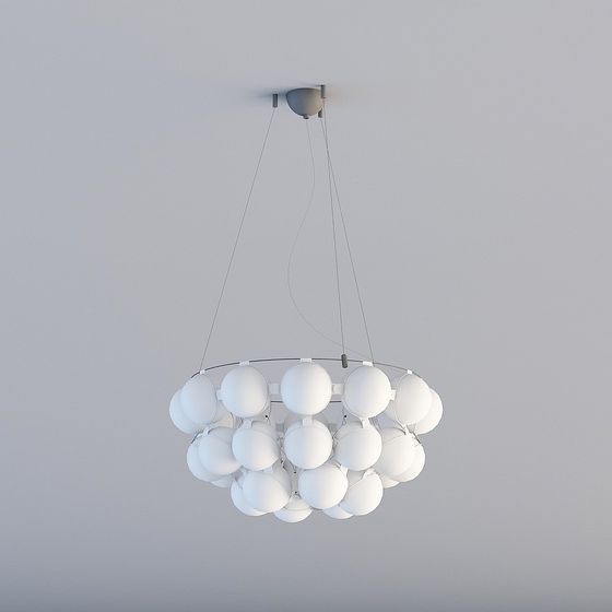 Modern Minimalist Chandelier 3D model