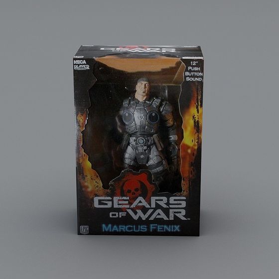 Marcus Fenix Low-Poly 3D Model from Gears of War