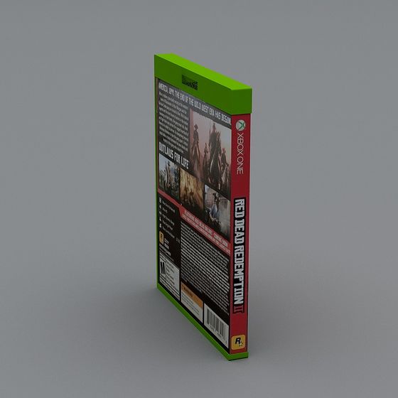 Red Dead Redemption II Xbox One Box Art 3D model