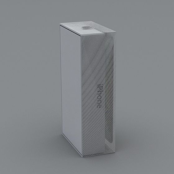 Low Poly iPhone Packaging Box 3D model