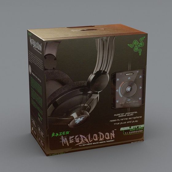Razer Megalodon Packaging Box 3D Model