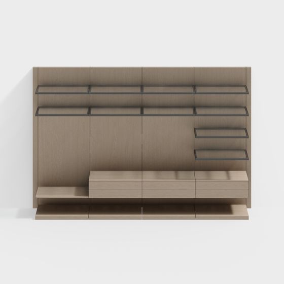 City Window Display Cabinet 3D model